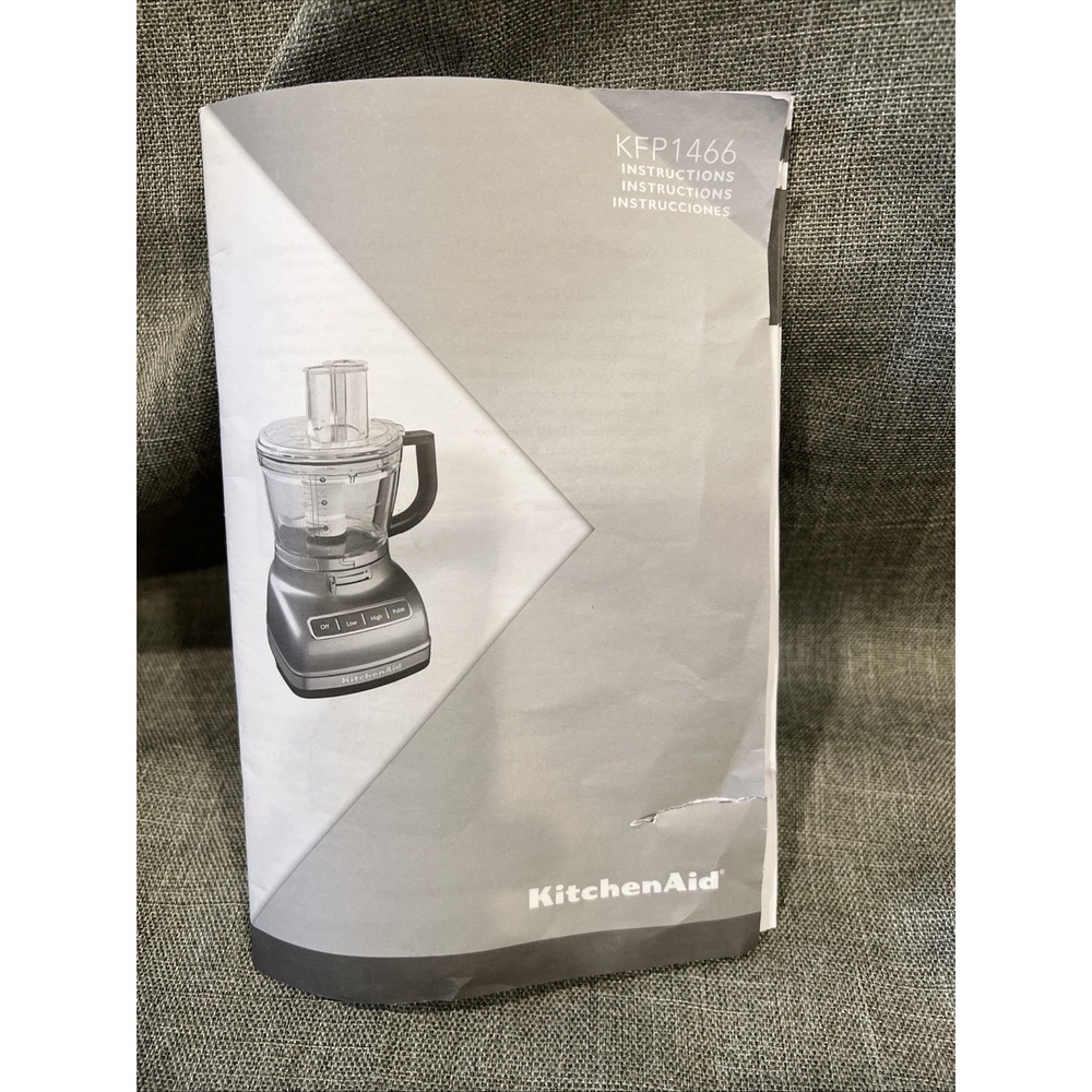 KitchenAid Food Processor Manual KFP1466 Instruction Booklet Only 2015 - English
